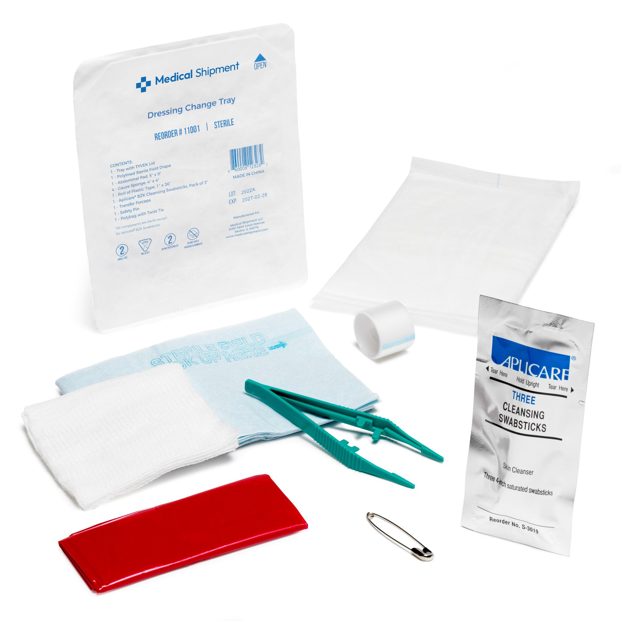Dressing change tray